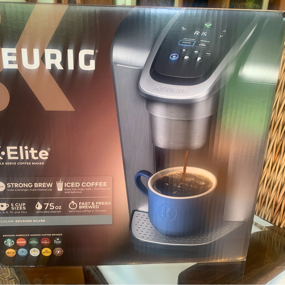 Keurig K-Elite Coffee Maker in Metallic Silver